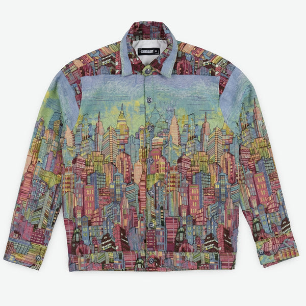 Skyline Dreams Luxury Tapestry Overshirt