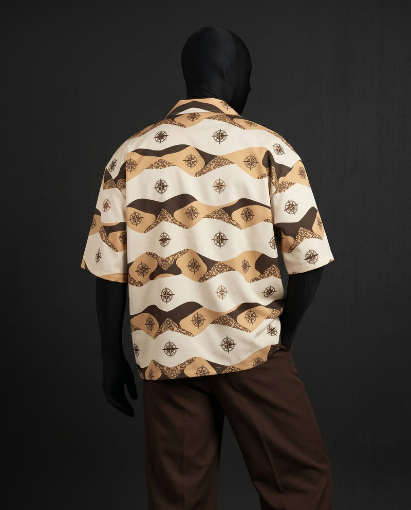 The Compass Boxy-Fit Cuban Shirt
