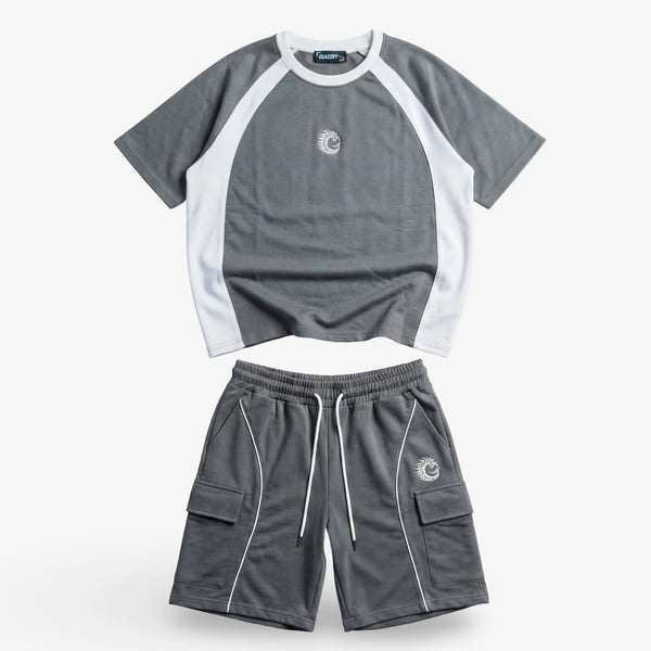 Steel Grey Club-Terry Luxury Co-ord Set