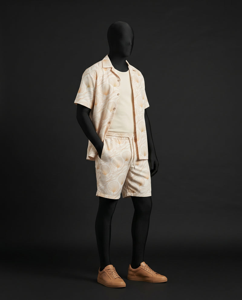 Ocean Shell Relaxed-Fit Co-ord Set