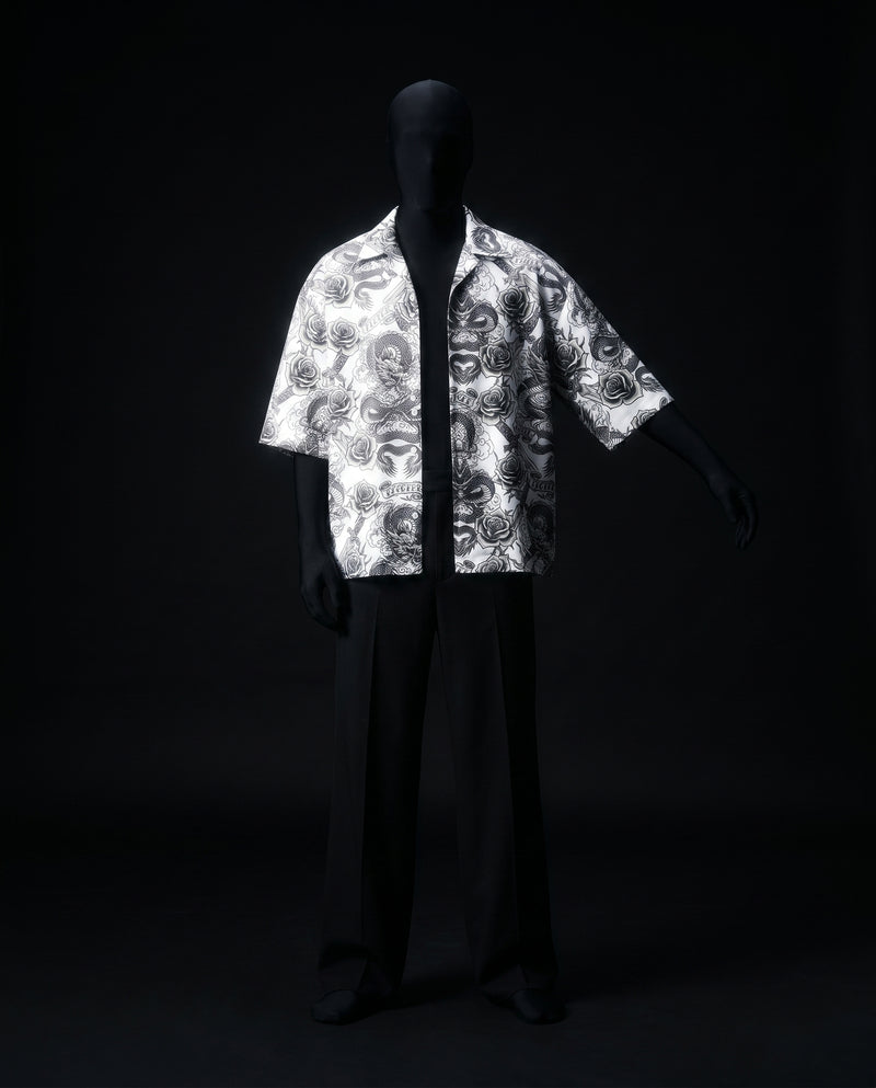 The Tattoo Boxy-Fit Cuban Shirt