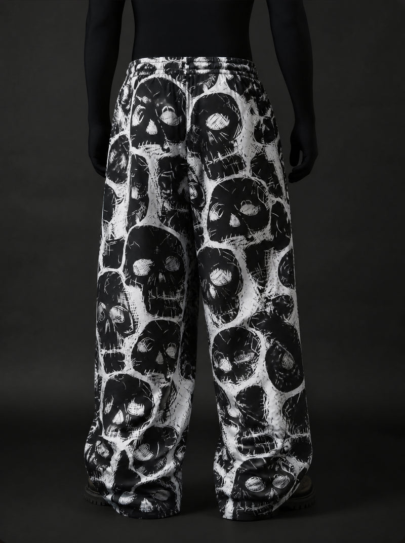 Spectral Skull Wide Leg Trousers