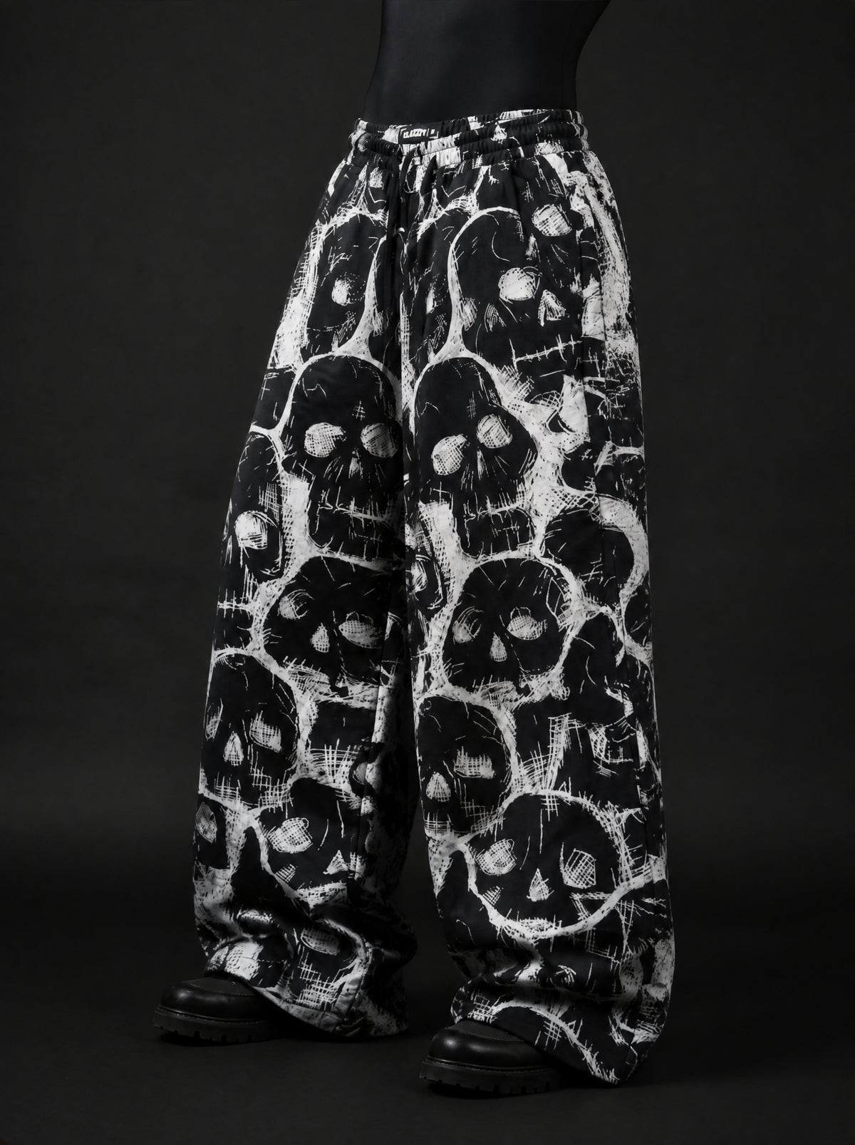 Spectral Skull Wide Leg Trousers