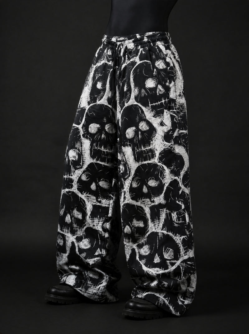Spectral Skull Wide Leg Trousers