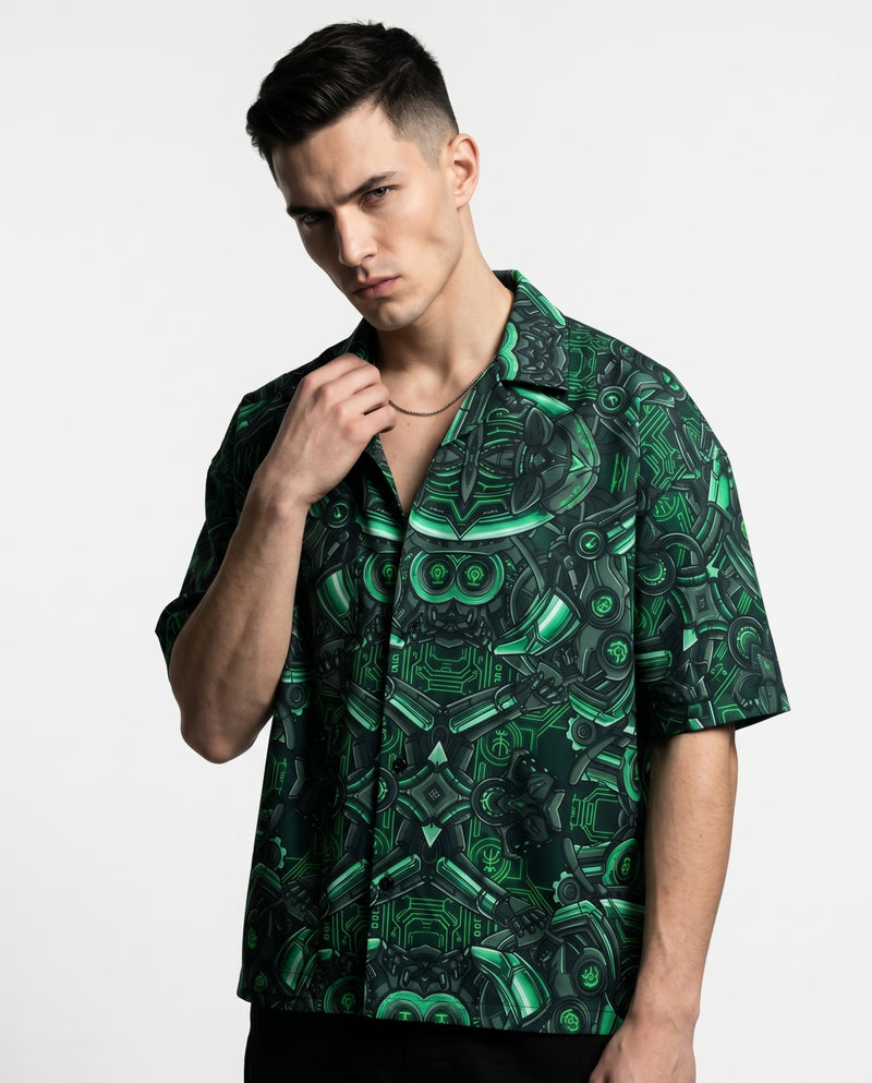 The Cybernetic Boxy-Fit Cuban Shirt