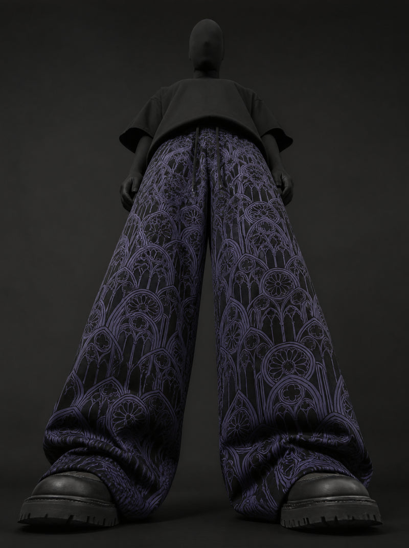 Gothic Basilica Signature Wide-Leg Trousers