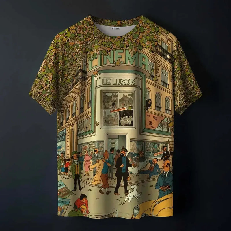 Hustle and Bustle Printed Tee