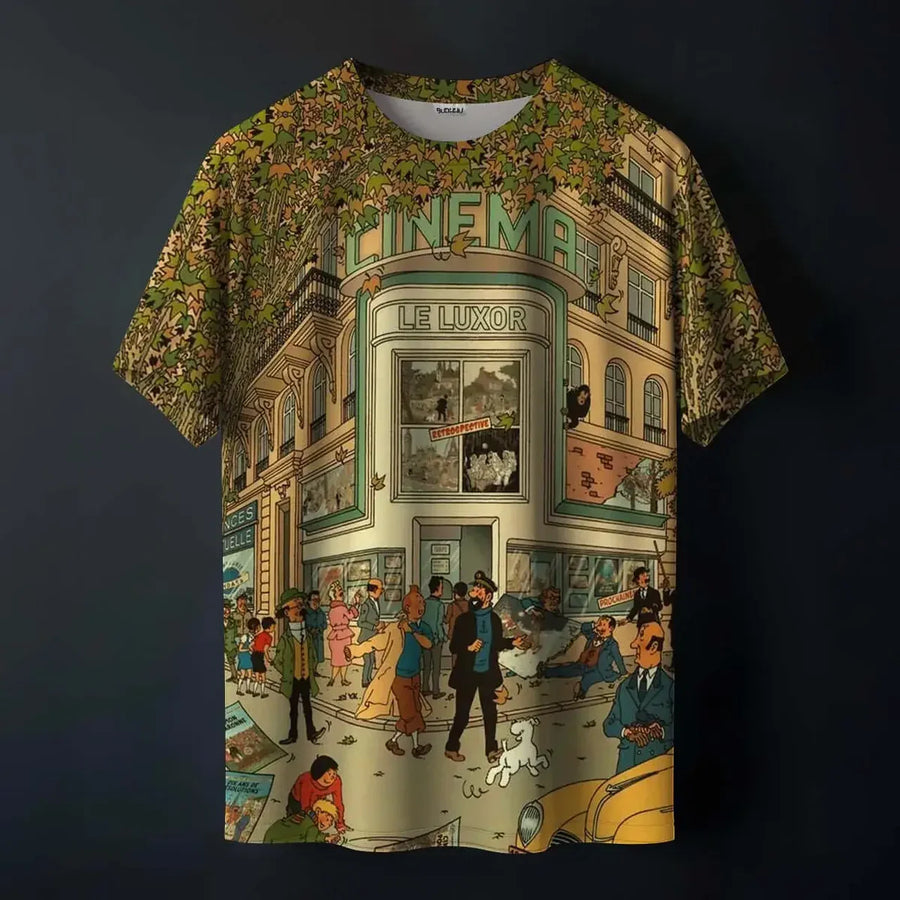 Hustle and Bustle Typography Graphic Tee