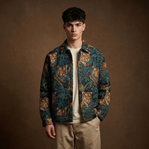 Jungle Royalty Luxury Tapestry Overshirt