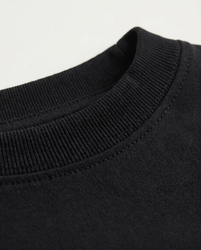 Premium Cotton Relaxed T-Shirt Black
