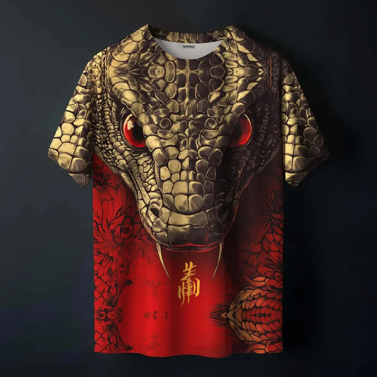 Red Venom Printed Tee - Premium Cotton Tee