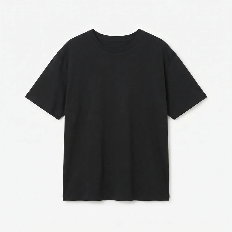 Premium Cotton Relaxed T-Shirt Black