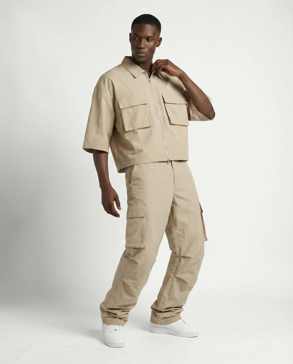 Sandstorm Tactical Crush-Nylon Zip Co-ord Set