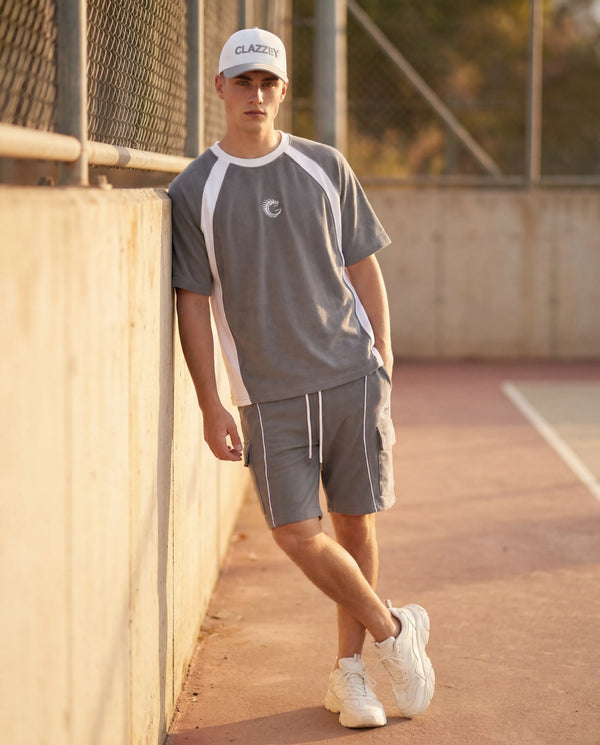 Steel Grey Club-Terry Luxury Co-ord Set
