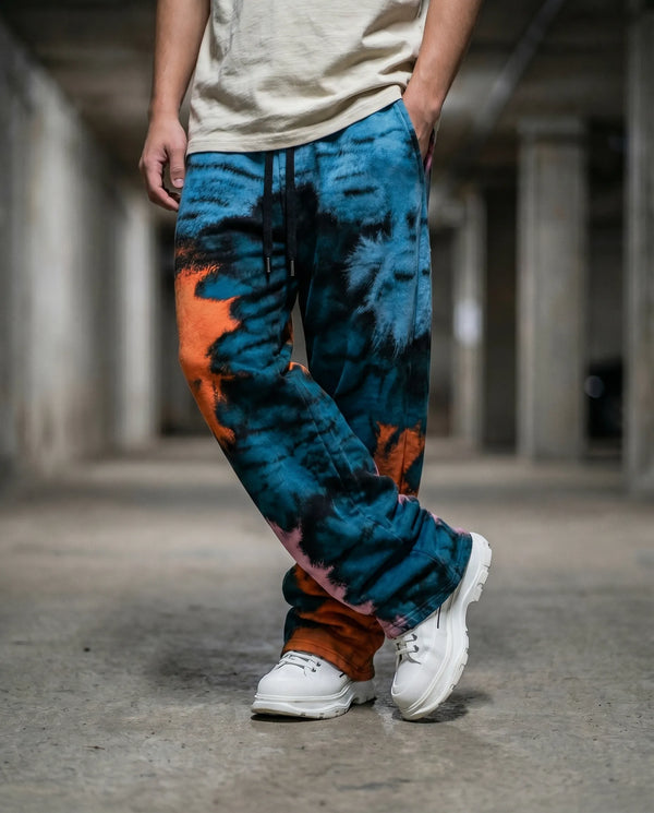 Azure Ember Wide Leg Trousers