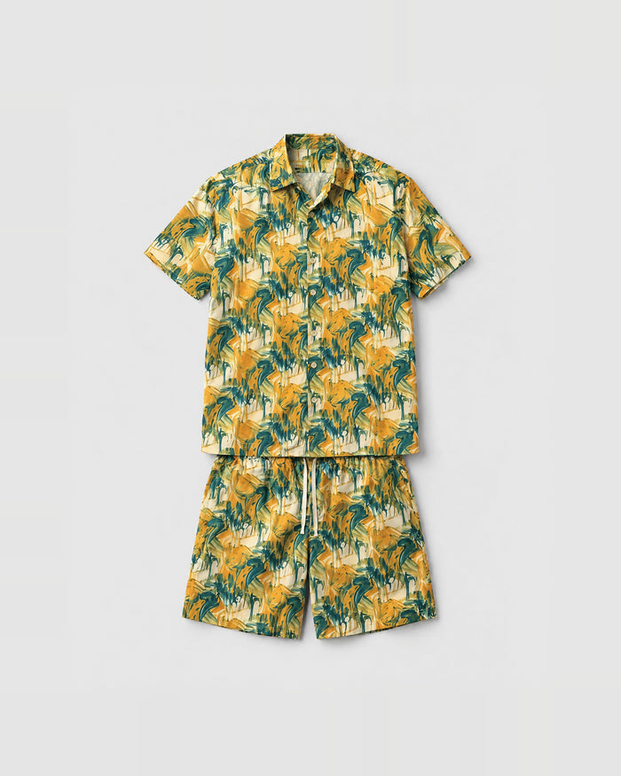 Abstract Brush Relaxed-Fit Co-ord Set