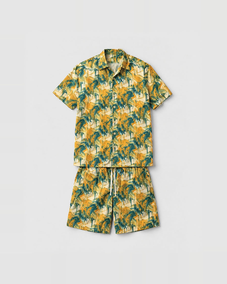 Abstract Brush Relaxed-Fit Co-ord Set