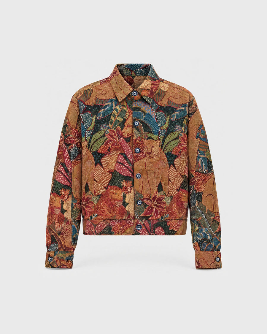 Bohemian Blaze Luxury Tapestry Overshirt
