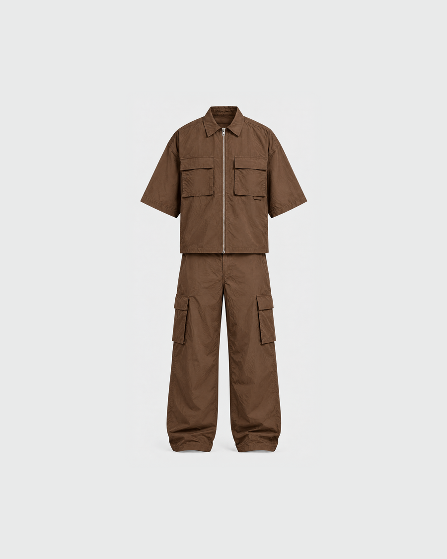 Earth Core Nylon Zip-Up Matching Co-ord Set