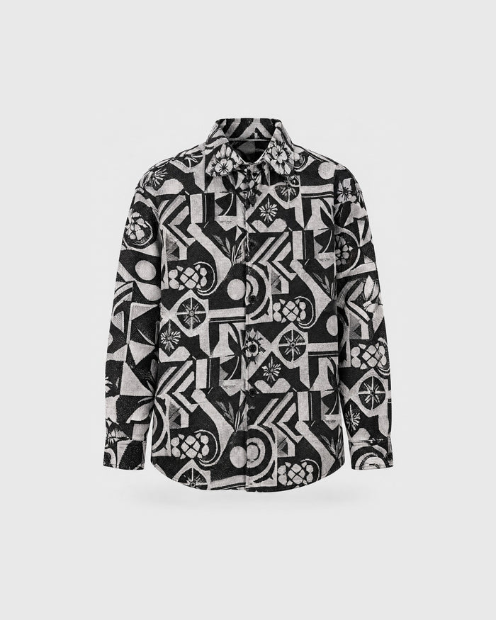 Graphic Illusion Luxury Tapestry Overshirt