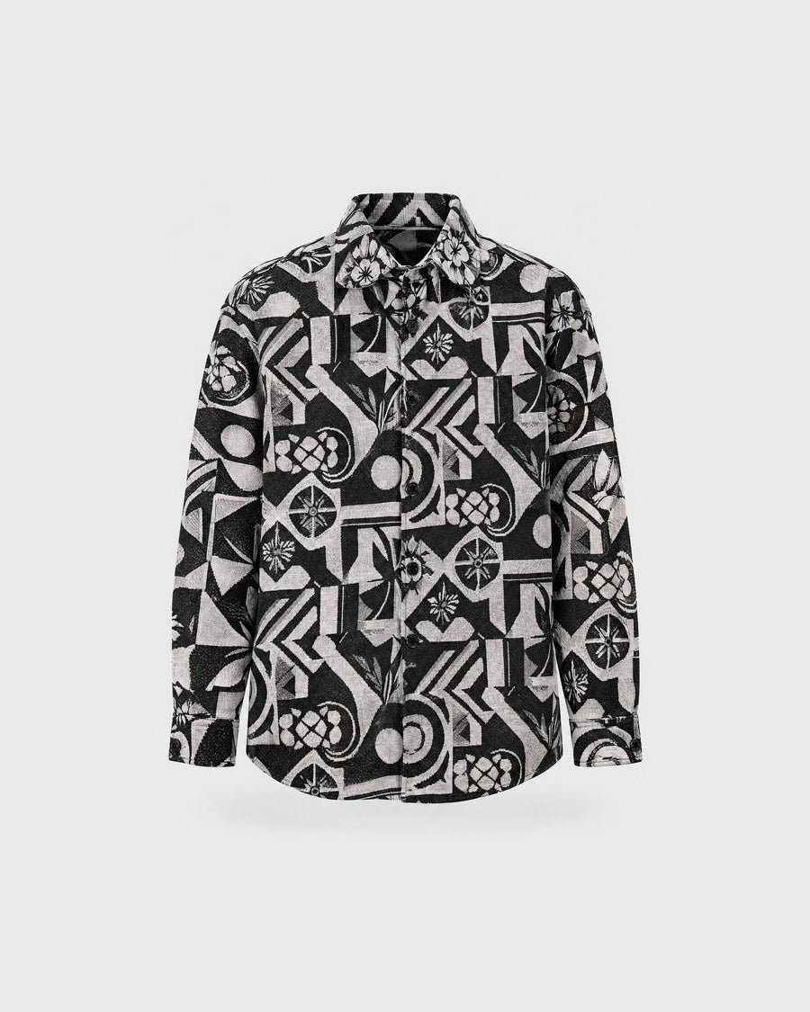 Graphic Illusion Luxury Tapestry Overshirt
