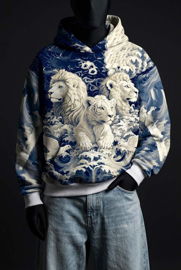 Throne of Waves Signature Baggy Hoodie