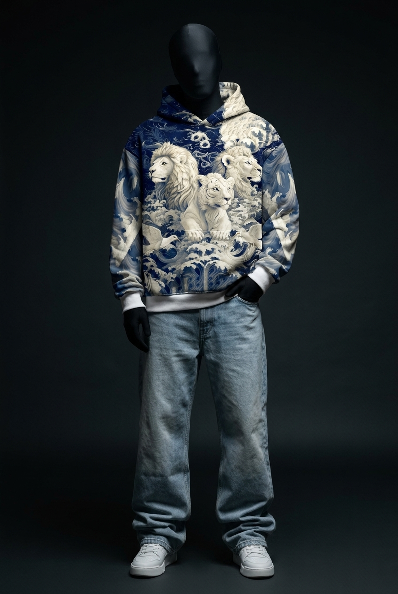 Throne of Waves Signature Baggy Hoodie