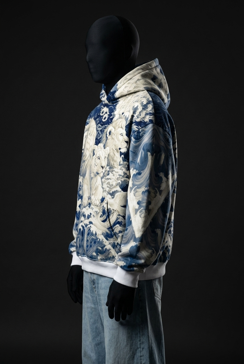 Throne of Waves Signature Baggy Hoodie