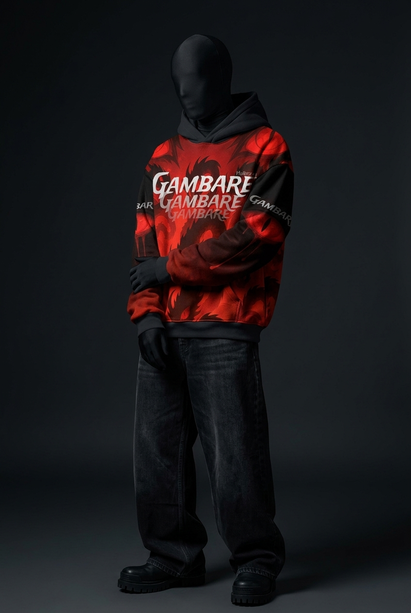 Gambare Dragon Signature Baggy Hoodie