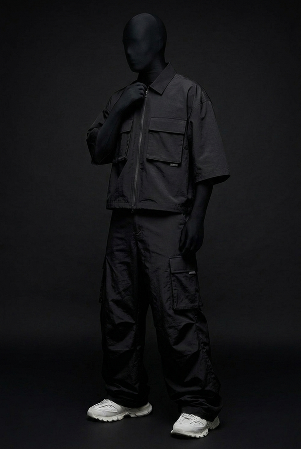 Obsidian Tactical Crush-Nylon Zip Co-ord Set