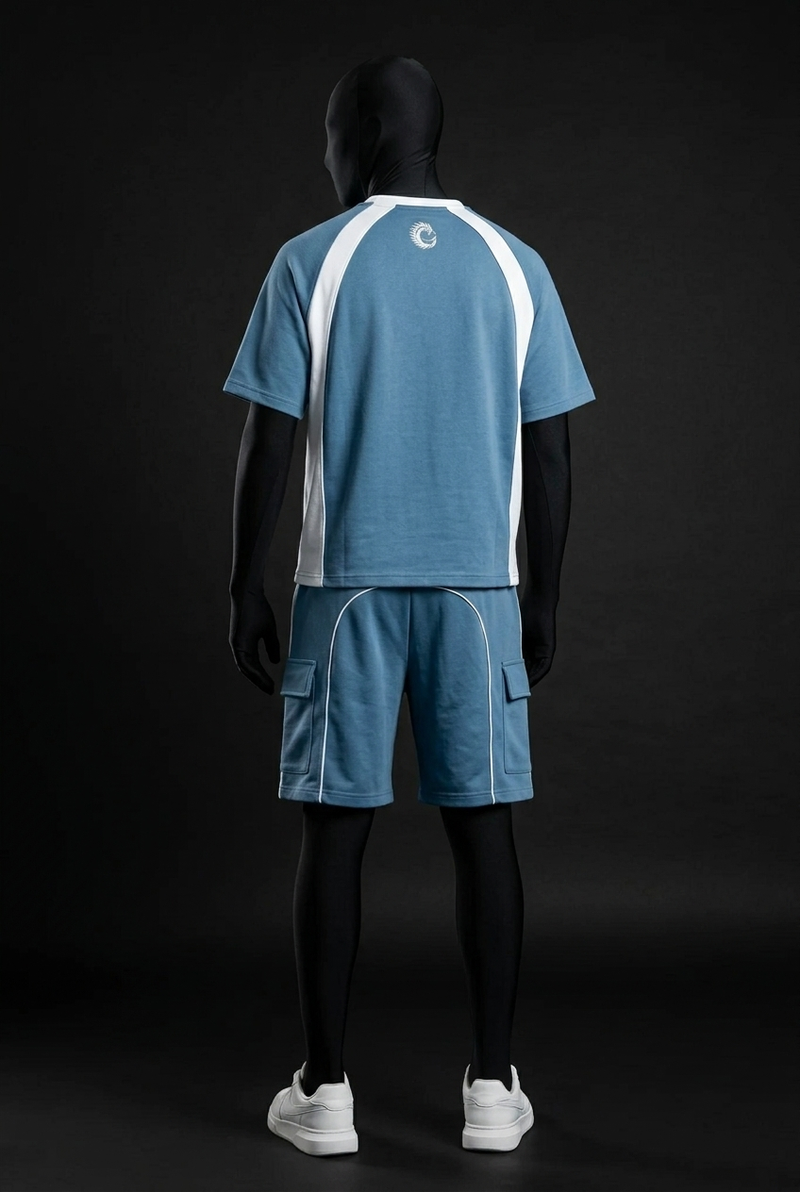 Steel Blue Club-Terry Luxury Co-ord Set