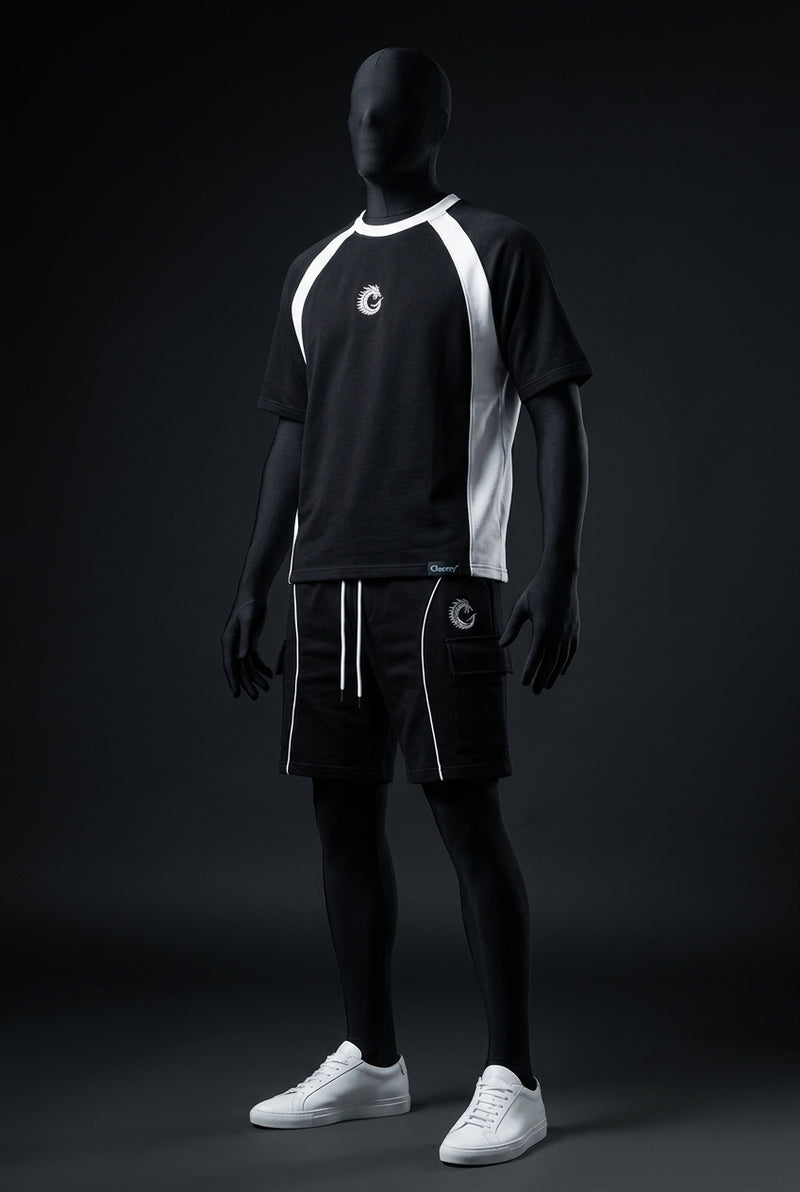 Void Black Club-Terry Luxury Co-ord Set