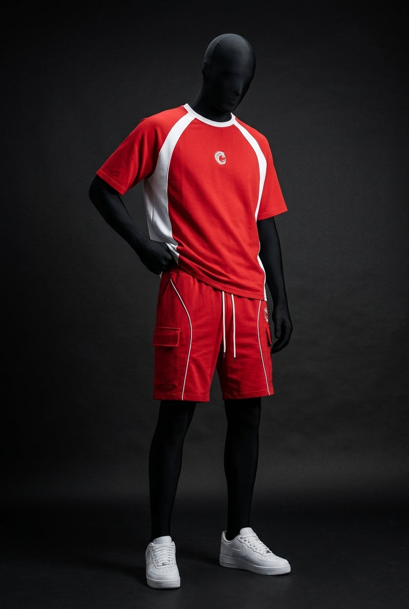 Ignite Red Club-Terry Luxury Co-ord Set