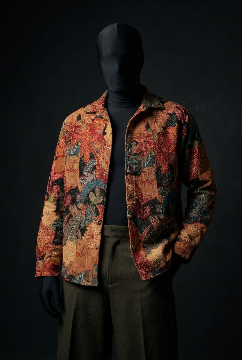 Bohemian Blaze Luxury Tapestry Overshirt