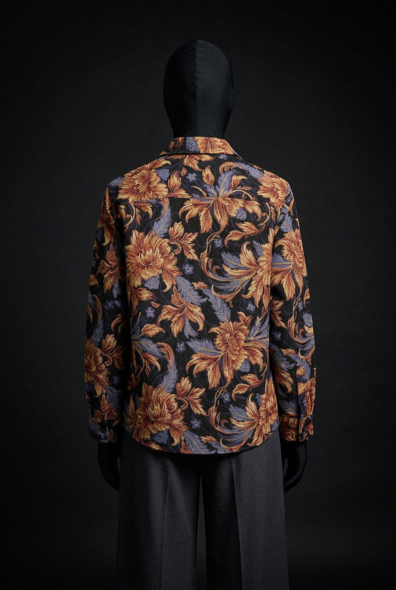 Baroque Bloom Luxury Tapestry Overshirt