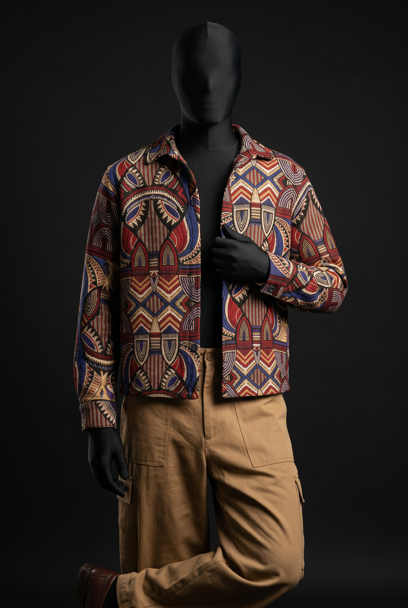 Cultural Reign Luxury Tapestry Overshirt