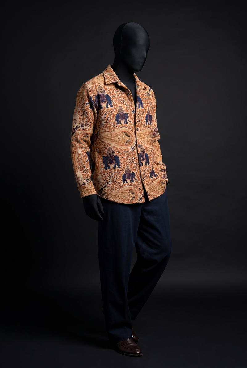 Elephant Memoir Luxury Tapestry Overshirt