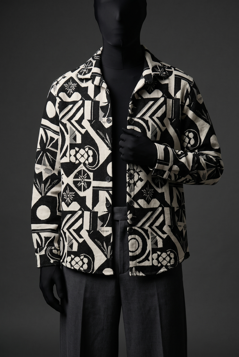 Graphic Illusion Luxury Tapestry Overshirt