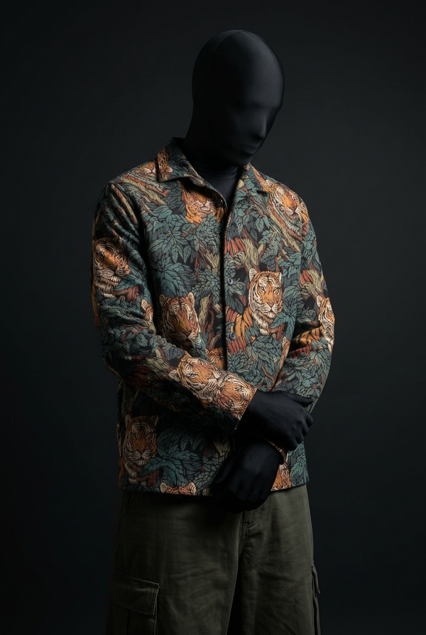 Jungle Royalty Luxury Tapestry Overshirt
