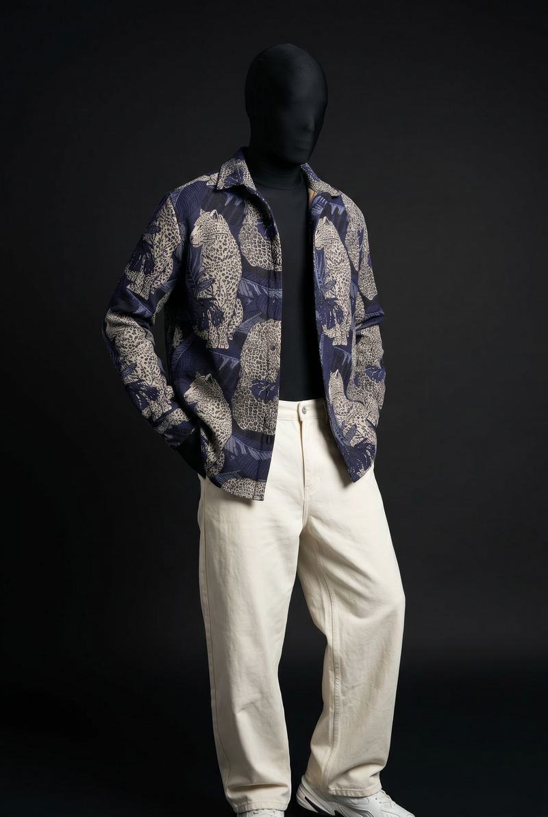 Leopard’s Lair Luxury Tapestry Overshirt