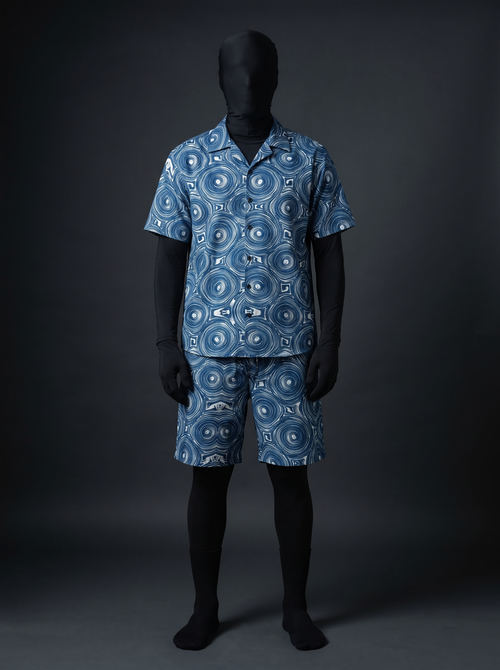 Azure Medallion Relaxed-Fit Co-ord Set