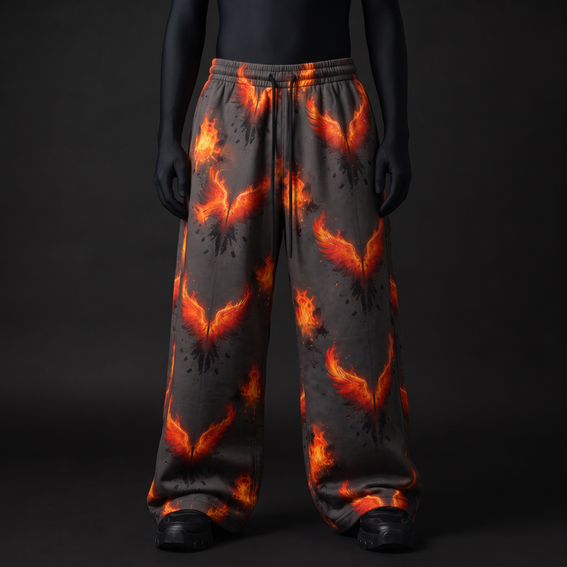 Phoenix Flame Baggy Pants