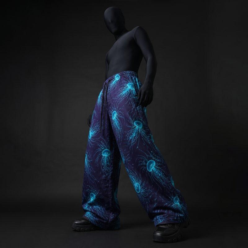 Glow Jellyfish Baggy Pants