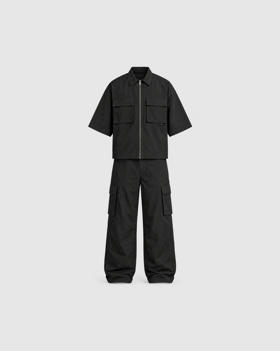 Obsidian Tactical Nylon Zip-Up Matching Co-ord Set