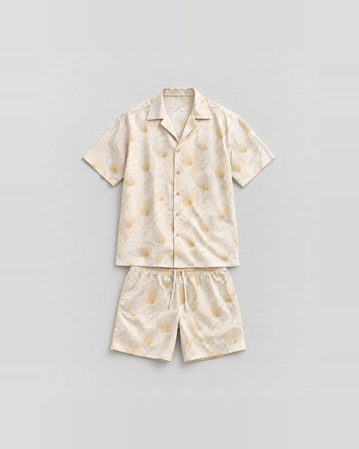 Ocean Shell Relaxed-Fit Co-ord Set