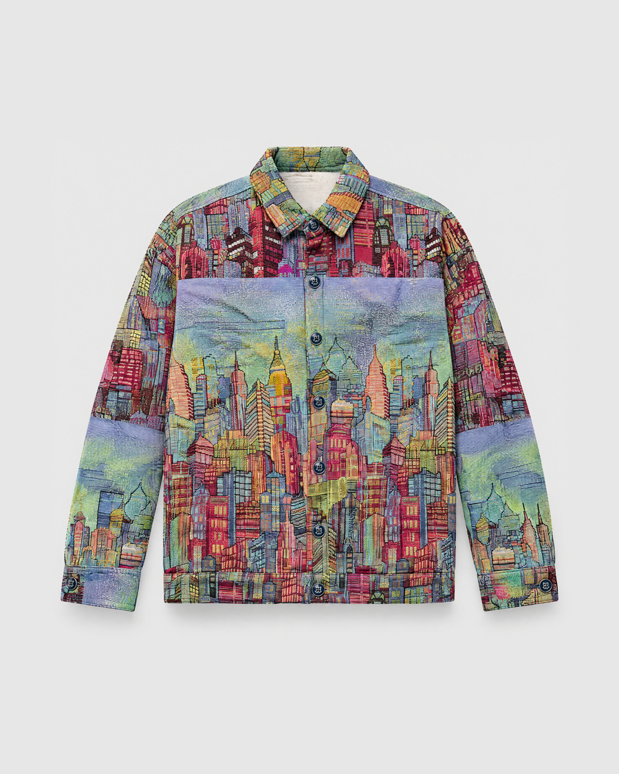 Skyline Dreams Luxury Tapestry Overshirt
