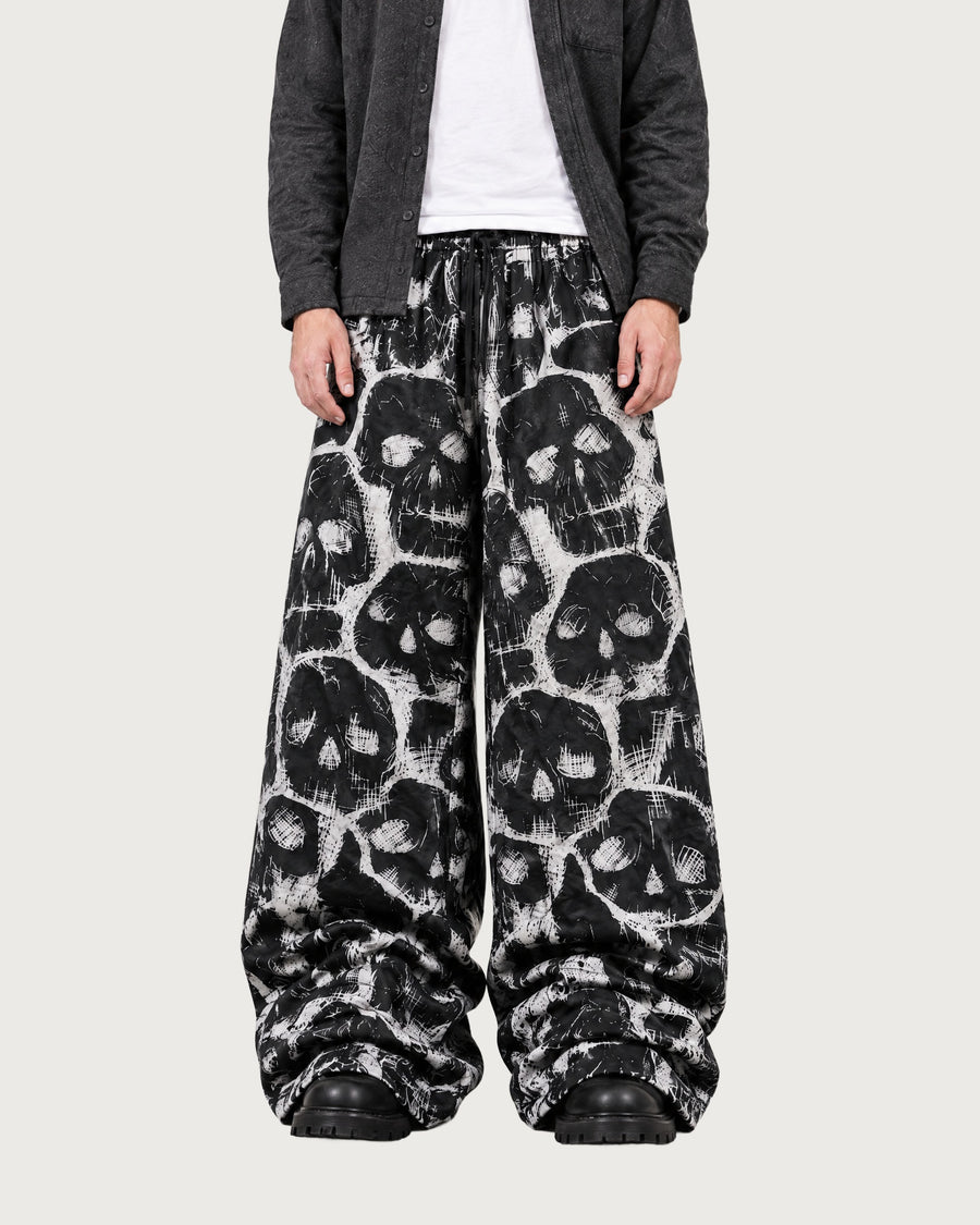 Spectral Skull Wide Leg Trousers