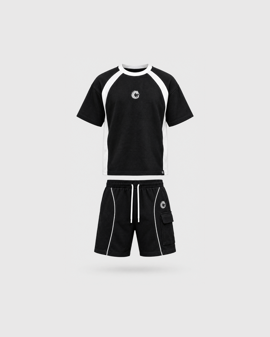 Void Black Club-Terry Matching Co-ord Set