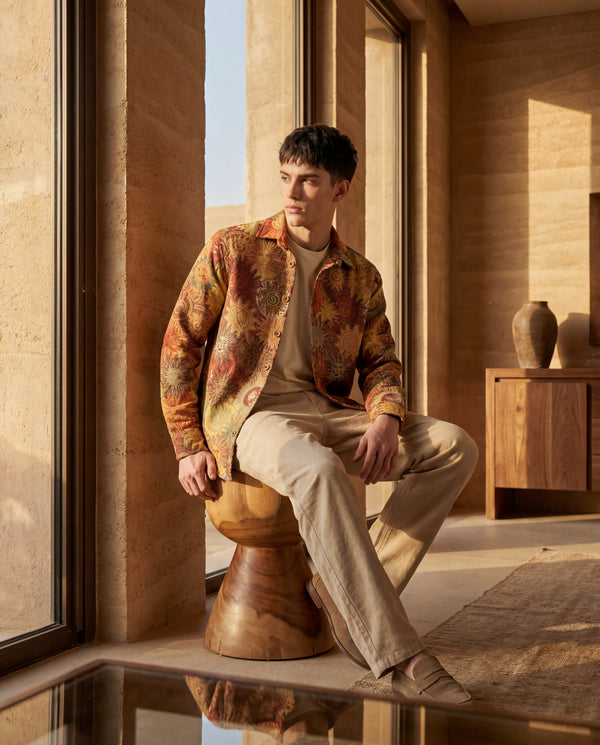 LUXURY TAPESTRY OVERSHIRT | CLAZZEY