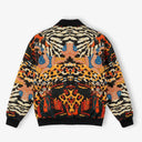 Abstract Savanna Multicolor Fur-Lined Zip-Up Jacket